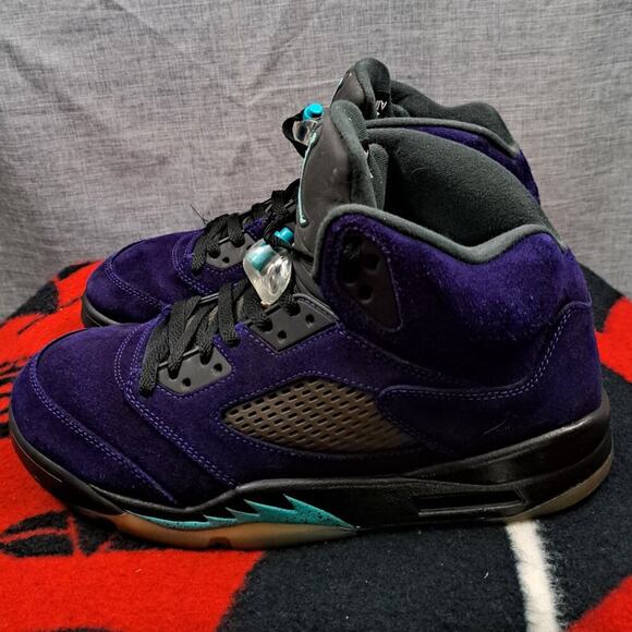 %Size 11.5 Nike Air Jordan 5 ‘Alternate Grape’ Men AJ8 main image 9